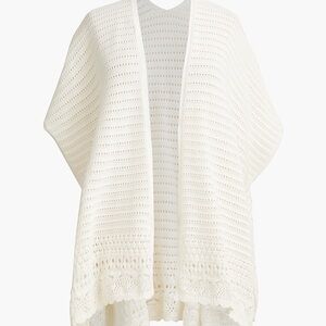 J Crew Women’s Cotton Pointelle Knit Open-Front Sweater OS